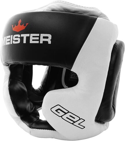 Meister Gel Full-Face Training Head Guard for MMA, Boxing & Muay Thai - White/Black - XX-Large in Saudi Arabia