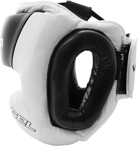 Meister Gel Full-Face Training Head Guard for MMA, Boxing & Muay Thai - White/Black - XX-Large in Saudi Arabia