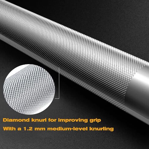 Elevens Olympic Barbell Training Curl Weight Bar 300LBS/330LBS/700LBS /1000LBS/1500LBS سعة، أثقال تمرين من الكروم مناسبة لصالة الألعاب الرياضية المنزلية ورفع الأثقال ودفعات الورك والقرفصاء والطعنات in Kuwait