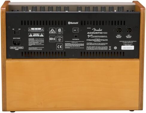 Fender Acoustic Guitar Amplifier 100-watt, Natural Blonde Bundle w/Pig Hog PCH10BK Black Woven Instrument Cable, Power Cable and Liquid Audio Polishing Cloth in Saudi Arabia