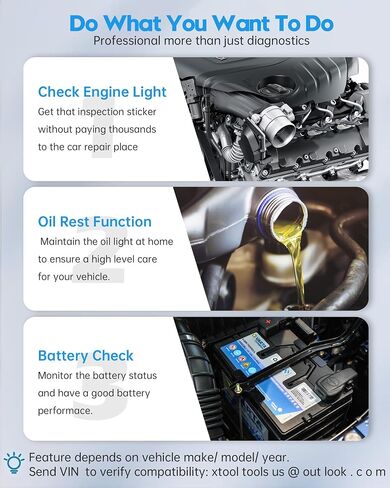 XTOOL AD20 Pro OBD2 Scanner for iPhone & Android: 2024 Newest Wireless OBD2 Diagnostic Scan Tool for All Cars with Full System Diagnostics, Oil Reset, Check Engine Car Code Reader, Performance Test in Saudi Arabia