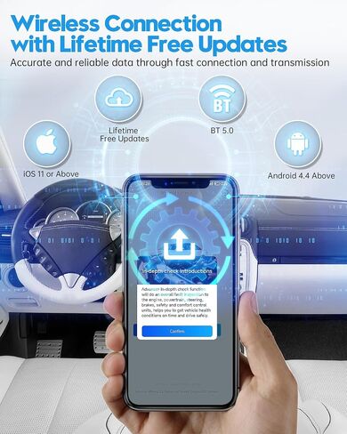 XTOOL AD20 Pro OBD2 Scanner for iPhone & Android: 2024 Newest Wireless OBD2 Diagnostic Scan Tool for All Cars with Full System Diagnostics, Oil Reset, Check Engine Car Code Reader, Performance Test in Saudi Arabia