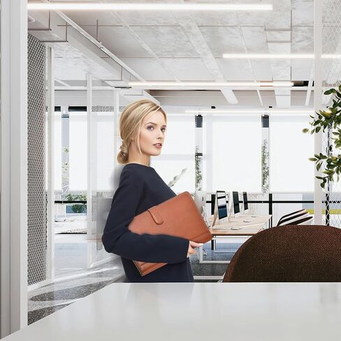 Black Superior Faux Leather Portfolio Resume Folder Legal Pad Conference Clipboard Document Organizer with Signature Pen/Business Card Holder/Letter A4 and Writing Pad/Mobile Phone Storage Pocket in Kuwait