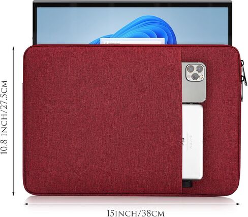 Portable Monitor Case Sleeve for Most 15.6/16.1 in Monitors, Compatible with KYY MNN Innoview Forhelp ASUS Zenscreen 15.6" 16" 16.1" Portable Display Monitors, Space Grey in Kuwait