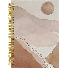 Boho Christian Notebook Journal, Matthew 17:20 Faith Can Move Mountains Bible Journal for Women, Prayer Journal, Bible Notebooks for Note Taking, Spiral Notebook 5.5x8.3 with 164 Pages
