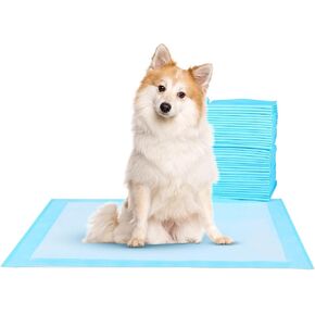 Super Absorbent Waterproof Dog and Puppy Pet Training Pad, Housebreaking Pet Pad,Blue (22"x22"(100PCS))
