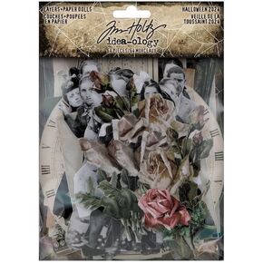 Tim Holtz Idea-ology Halloween 2024 Paper Dolls and Layers, 54 Pieces