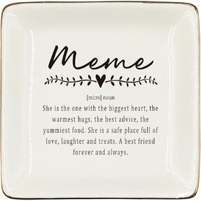 WODMIS Friendship Friend Gifts Ceramic Jewelry Tray Dish, Best Friends Forever Bff Jewelry Plate Ring Trinket Dish, Graduation Friendship Gifts For Women Friends Female Birthday Christmas