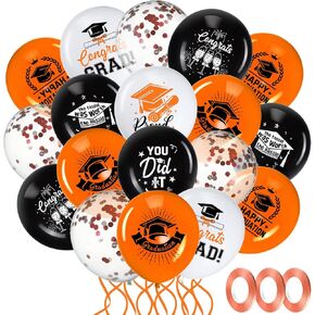 Honoson 72 Pieces Party Party Party Class of 2025 Decord Decor Congrats Grad LaTex Party Supplies لمدرسة الحفلة الراقصة الداخلية في الهواء الطلق ديكور الجامعة ، 12 بوصة (الأرجواني والأسود)