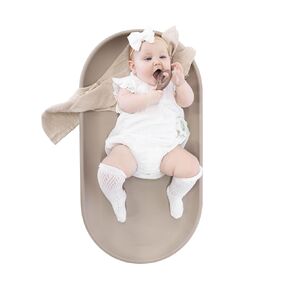 Toddlekind Premium Foam Changing Pad – Hygienic, BPA-Free, Water-Resistant, and Easy to Clean – Soft, Skin-Like PU Foam Mat with Ergonomic Design – Fits Standard Changing Tables (31.5"x16.9"), Taupe