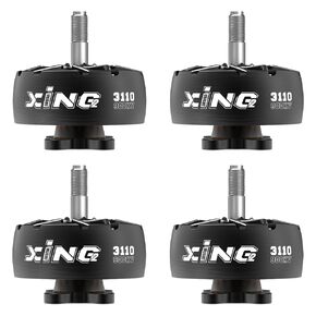 Iflight 4pcs xing2 3110 900kV محرك بدون فرشاة لـ QAV FPV Cinelifter الطويل المدى بدون طيار (أسود)