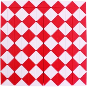 Mipartebo Magic Snake Cube Twist Puzzle 144 Wedges Large Size Twist Fidget Snake Toys Gift Party Favors for Kids Adults Teens Red