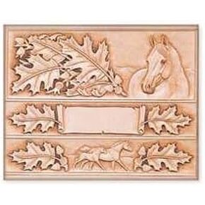 تاندي جلود أوراق وحزام الحصان و Billfold Craftaid� 76580-00
