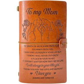 Gifts for Mom, Mothers Day Gifts from Daughter, Christmas Gifts for Mom, 40th 50th Birthday Gifts for Mom, Mom Gifts for Christmas, Mothers Day Presents for mom, Leather Journal Mom Birthday Gifts