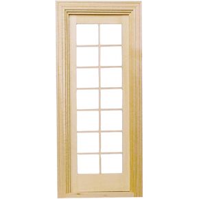 Dollhouse Miniature French Door ، Single Classic #HW6022