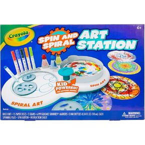 Crayola Spin & Spiral Art Station, DIY Crafts, Toys for Boys & Girls, Gift, Age 6, 7, 8, 9