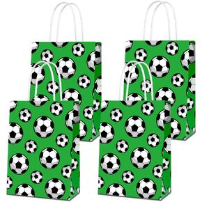 Party Favor Bags for Soccer Birthday Party Supplies, Party Gift Goody Treat Candy Bags for Soccer Party Favors Decor for Soccer Party Girls Kids - 16 PCS