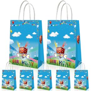Poakypa 20 PCS DOG DOSE DECREATIONS Supplies ، Kid Birthday Party Decoration Facs ، Boys and Girls Candy Facs for Birthday