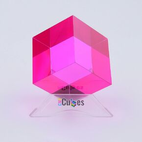CMY Cubes The M Cube (50mm) - Magenta Hue Cube - Coll Color Optical - Diamond Posted - يعلم خلط اللون - التعليمية والعلمية والفيزياء والفن الحركي الكائن