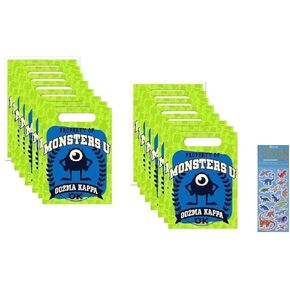 تشمل حزمة حزمة حفلات حفلات عيد ميلاد Monsters حزمة الحفلات.