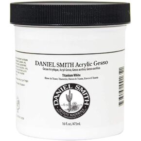 Daniel Smith Acrylic Gesso ، Titanium White ، 16oz Jar (284040015)