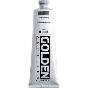 أكريليكات الجسم الثقيلة بواسطة Golden ، Graphite Gray ، 5 Fl. أوز. أنبوب ، طلاء أكريليك احترافي ، غير شفاف
