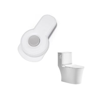 Baby Proofing Toilet Locks, Child Safety Toilet Lock,Toilet Flush Child Safety Lock with Round Button,Toilet Locks for Toddlers Kids Children,Strong Adhesive Toilet Lock for Bathroom Washroom(2pcs)