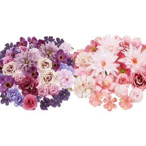 56 PCS Fake Flowers Heads