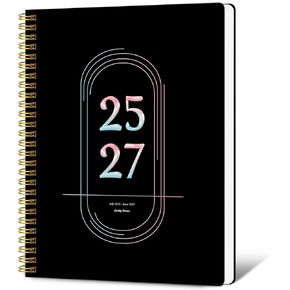 TREES Monthly Planner 2025-2027, 24 Months Planner Calendar 2025-2027, July 2025 - June 2027, 7.3" × 9.5", Simple Calendar Planner Notebook with Monthly Goals for School Office Home Planning