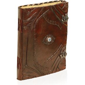 Cuero كبير كبير Hocus Pocus Book of Fulss Hocus pocus spear Book Prop Hompts Decorations Decore Decore Leather Journal Book of Shadow Christmas Gifts for Men and Women 10 "x13" (large)