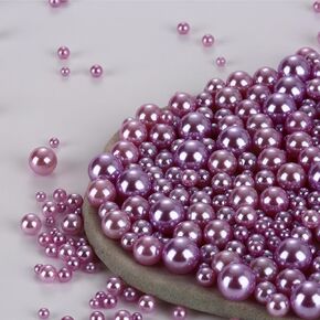 1000pcs حبات متنوعة لا توجد ثقوب ، 3-10 مم لؤلؤات الحرف ، حبات دائرية فضفاضة ملونة لحشو المزهرية ، DIY ، مبعثر الطاولة ، حفل زفاف ، حفلة عيد ميلاد ، ديكور المنزل