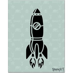 Stencil1 Strains Ship Stencil for Kids 8.5 × 11 بوصة للطلاء على جدار غرفة نوم الطفل ، قماش ، تزيين DIY وجذابة ، قابلة لإعادة التدوير.