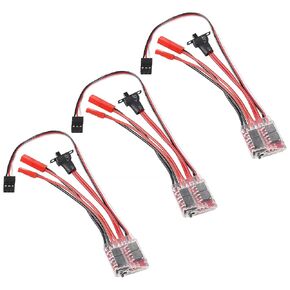 3pcs RC 20A مصبوبة بالفرشاة ESC Motor Mini Speed ​​Controller 2KHz إلى الأمام الفرش