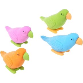 1pcs لون عشوائي جميل ببغاء نمذجة ممحاة الأطفال قرطاسية هدية kawaii اللوازم المدرسية لعبة الإبداع والرائعة الرسم والرسم لوازم الرسم