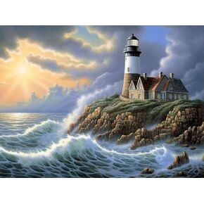 Diymood Painting5d Diamond Painting Landscape Sea View Room ، الطلاء مع الماس DIY الماسي فن أشعة الشمس ، لوحة DIYMOOD بواسطة عدد أدوات الحفر الكاملة للحفاظ على جدار المنزل ديكور 12x16inch