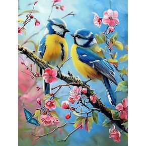 مجموعات فن الماس Pavemlo 5D للبالغين للطيور ، وحيوانات فن الماس الكامل ، صور ، الطلاء مع الماس ، DIY Cross Stitch Jewel Rhinestone Craft for Home Wall Decor