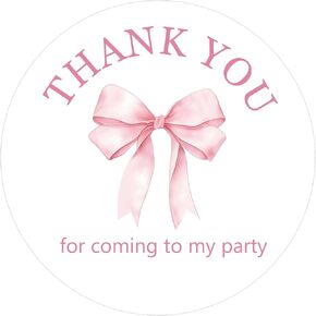 Mermaid Thank You Stickers 2 Inch Thank You for Making My Party A Splash Stickers, 60Pcs Round Mermaid Birthday Sticker for Envelope Seal Birthday, Baby Shower Party Favors