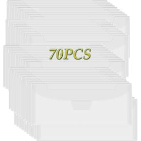 BAOFALI 30 Pcs 9.4x3.9 inch Stamp & Die Storage Pockets Resealable Clear Plastic Seal Bags Storagefor Cutting Dies Stamp Crafts for DIY Scrapbooking Paper Card Craft Cutting Dies Storage