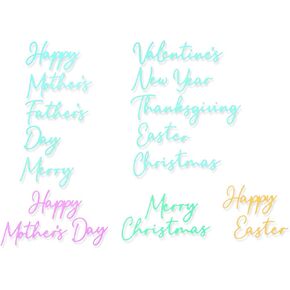 Sizzix Thinlits Die Set 10pk جميع المناسبات التي كتبها Olivia Rose ، 665815 ، حجم واحد ، متعدد الألوان