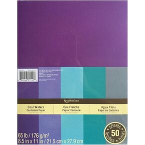 ورقة ذكريات بطاقة Cardstock ، الأزرق ، 8 1/2 × 11 مياه بارد (قيمة 2 حزمة)