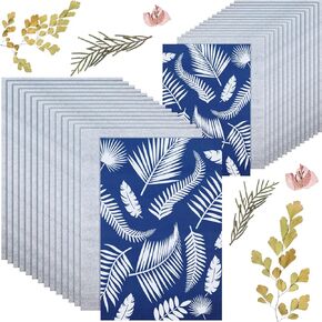 Chivao 100 Sheets Sun Print Paper Kit A4 A5 Cyanotype Nature Printing Sun Paper for Adults Arts DIY Crafts Project, White, 8.3 x 11.7 Inch, 5.8 x 8.3 Inch