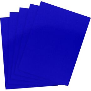 PATIKIL 11"x8.5" Metallic Mirror Board Sheets, 50 Pack Blue Cardstock Foil Board Reflective Sheet 250gsm for Scrapbook Poster DIY Craft Invitation Card
