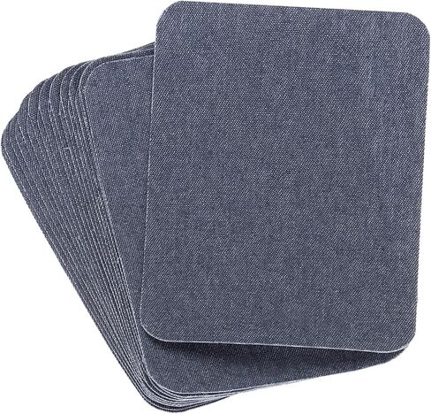 uxcell 20 Cream Fabric Iron-On Patches, 4.1" x 3.0", Rectangular, Plain, Patches, Fabric Patch in Saudi Arabia