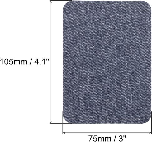 uxcell 20 Cream Fabric Iron-On Patches, 4.1" x 3.0", Rectangular, Plain, Patches, Fabric Patch in Saudi Arabia