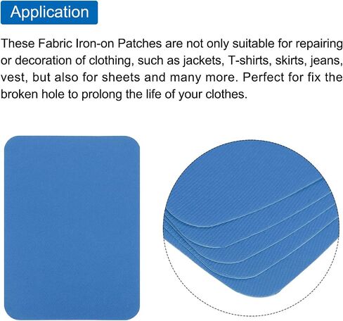 uxcell 20 Cream Fabric Iron-On Patches, 4.1" x 3.0", Rectangular, Plain, Patches, Fabric Patch in Saudi Arabia