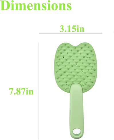 فرشاة القطط لتلقي فرشاة الكلب تنظيف الشعر بمسح حمام أداة للتخلص والاستمالة ، إزالة الشعر الفضفاض ، شكل القط ، شعيرات السيليكون (الأرجواني) in Kuwait