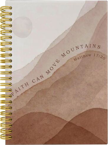 مجلة Boho Christian Notebook ، ماثيو 17:20 Can Faith يمكن أن تحرك الجبال المجلة للكتاب المقدس للنساء ، مجلة الصلاة ، دفاتر الكتاب المقدس لأخذ ملاحظات ، دفتر حلزوني 5.5x8.3 مع 164 صفحة in Saudi Arabia