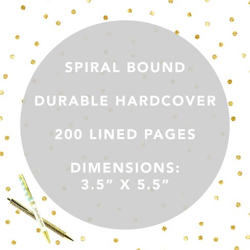 Graphique Black Stripes Petite Journal - Pocket Journal مع 200 صفحة داخلية مخصصة ، غطاء بالأبيض والأسود مع رقائق ذهبية مزينة "لفعل" رسالة "ورواية دوامة ، 3.5" × 5.5 " in Saudi Arabia