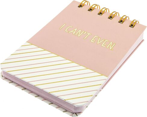 Graphique Black Stripes Petite Journal - Pocket Journal مع 200 صفحة داخلية مخصصة ، غطاء بالأبيض والأسود مع رقائق ذهبية مزينة "لفعل" رسالة "ورواية دوامة ، 3.5" × 5.5 " in Saudi Arabia
