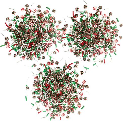 Buttons Galore Sprinkletz Polymer Clay Pieces for DIY Slime Add Ins Craft Embellishments 36 Grams 1500 Pieces - Christmas (Merry & Bright) in Saudi Arabia